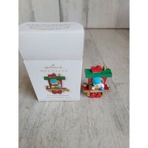 Hallmark cool Caboose Santa's holiday train mini ornament Xmas